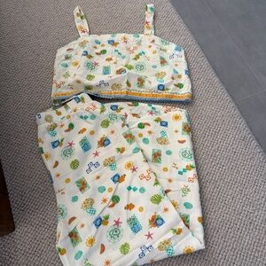 Colorful Patterned Two-Piece Set